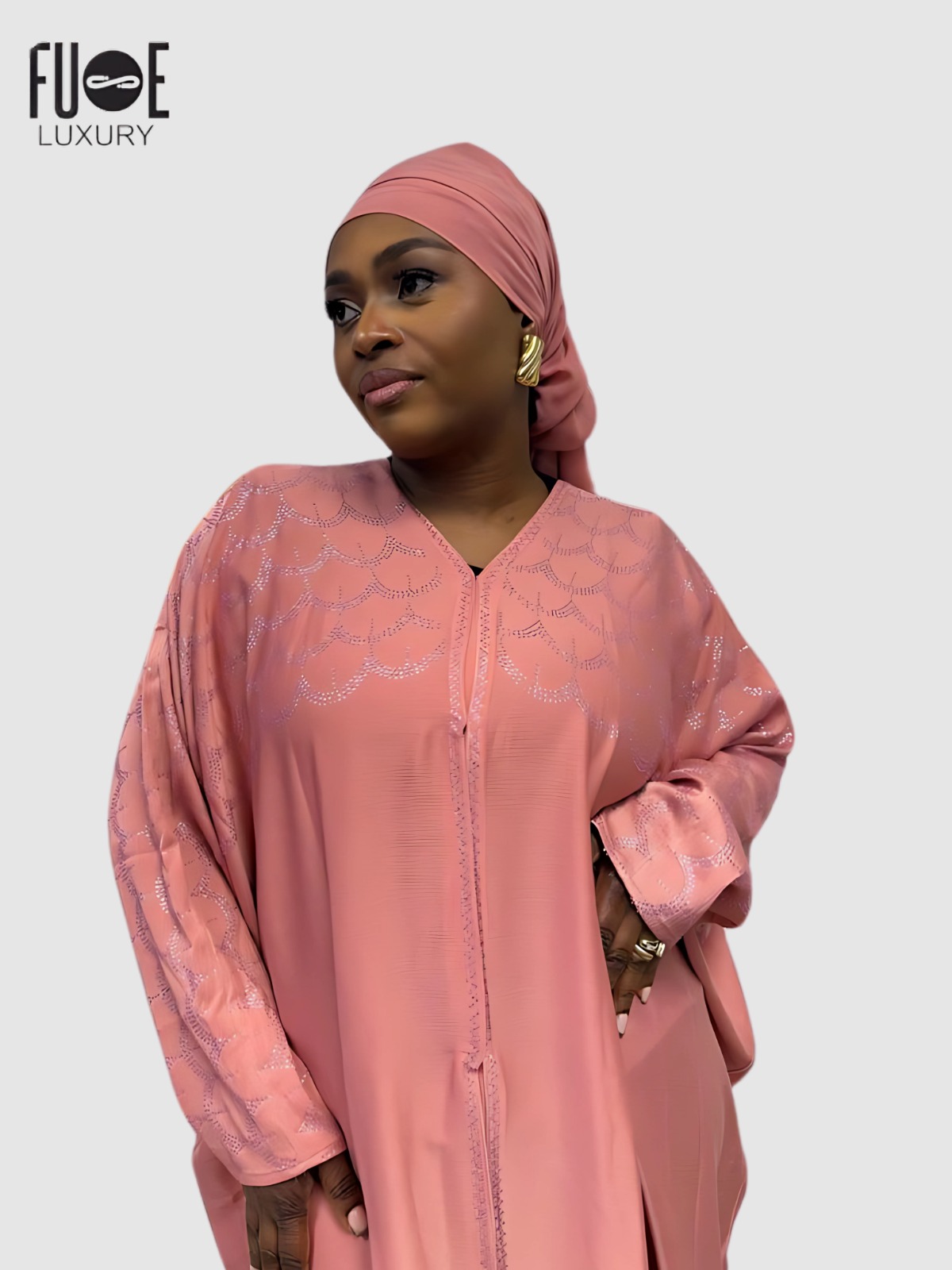 Blush Royale Embroidered Kaftan